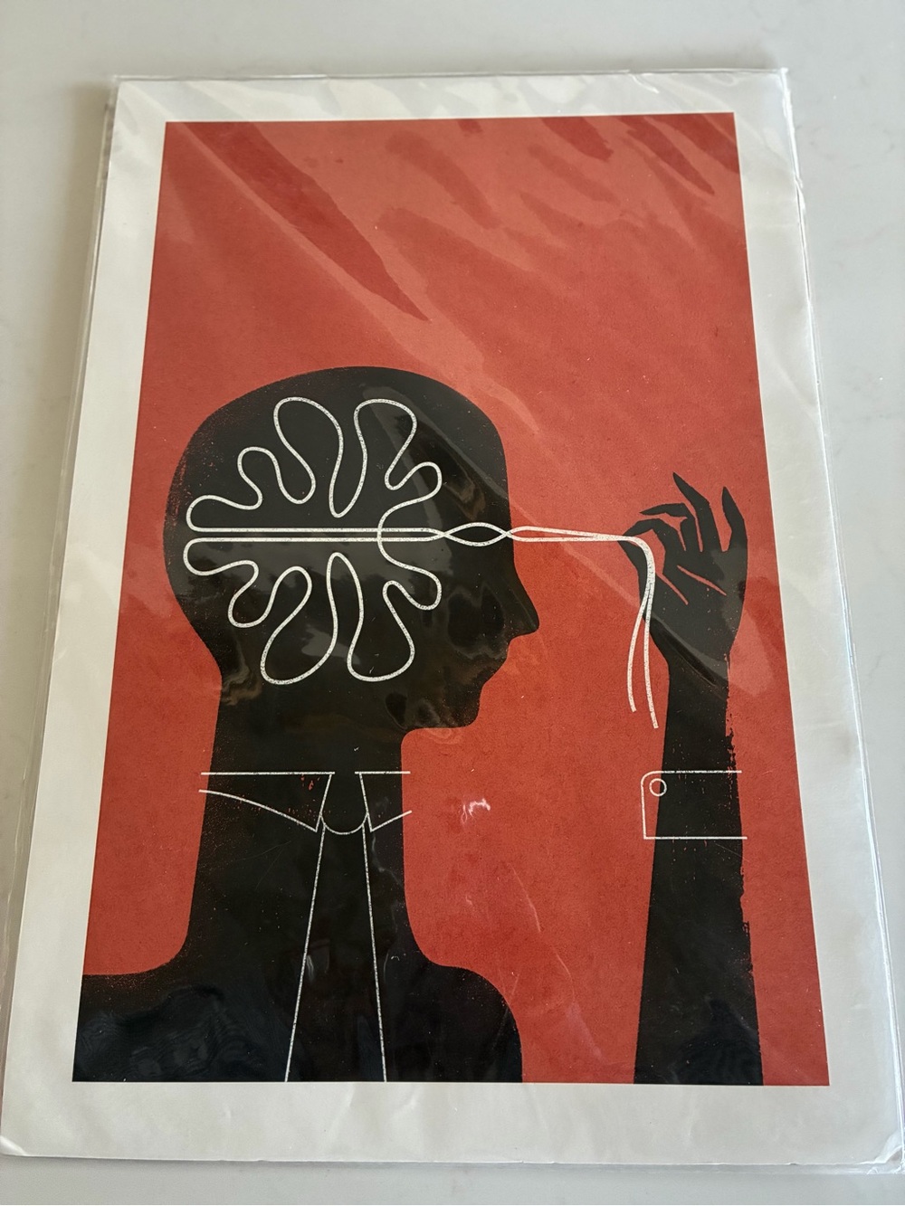 Minimalist Art Print titled “Imagine” by The  Heads  of State  13 x 19 in